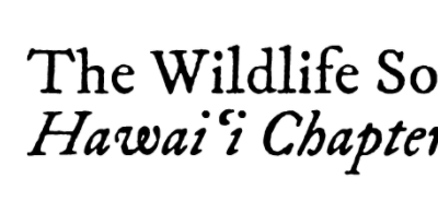 The Wildlife Society, Hawaii Chapter