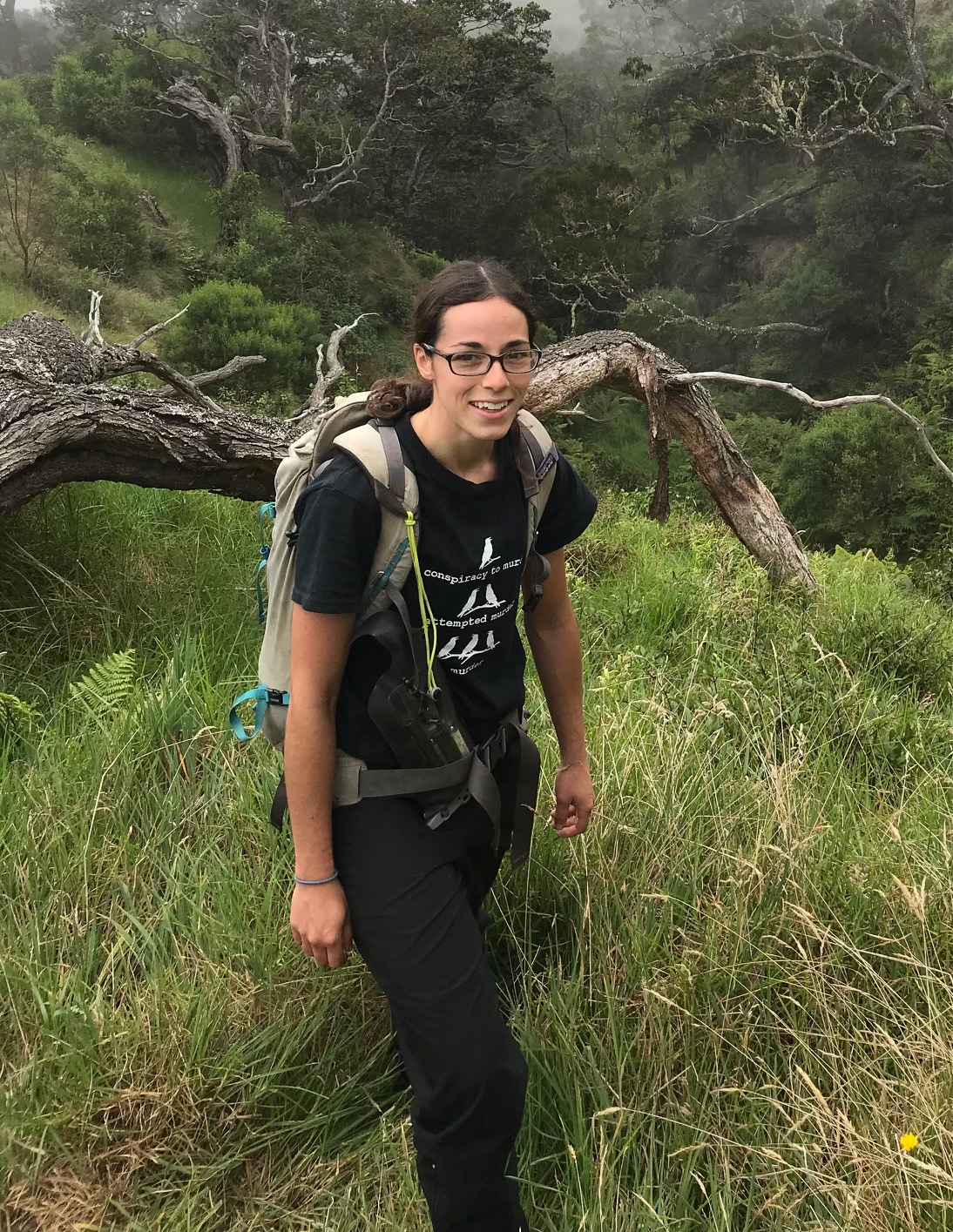 Rachael in forest